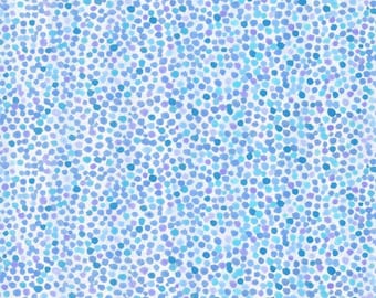 Wild Waters Dots Blender Blue, 100% Cotton, WWAT 5487-B