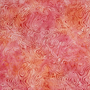 Shrimp - Expressions Batiks Tjaps Collection by Riley Blake Designs, 100% Cotton Fabric, BTPT1171