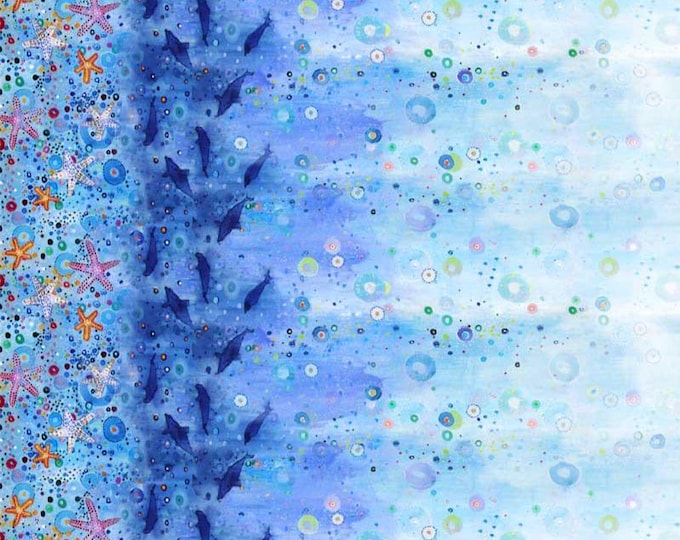 Wild Waters Under The Sea Scene, 100% Cotton, WWAT 5481-MU