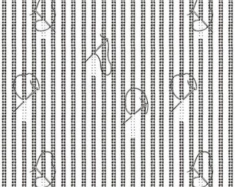 Sew Journal Stitches White, 100% Cotton, C13885-WHITE