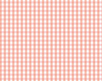 Floral Charms Gingham Pink by Kelsey Carlson for Riley Blake Designs, 100% Cotton Fabric,  C15766-PINK
