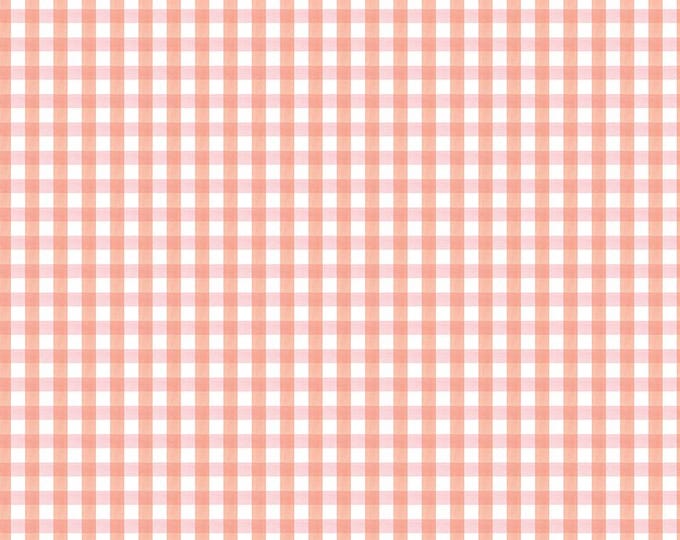 Floral Charms Gingham Pink by Kelsey Carlson for Riley Blake Designs, 100% Cotton Fabric,  C15766-PINK