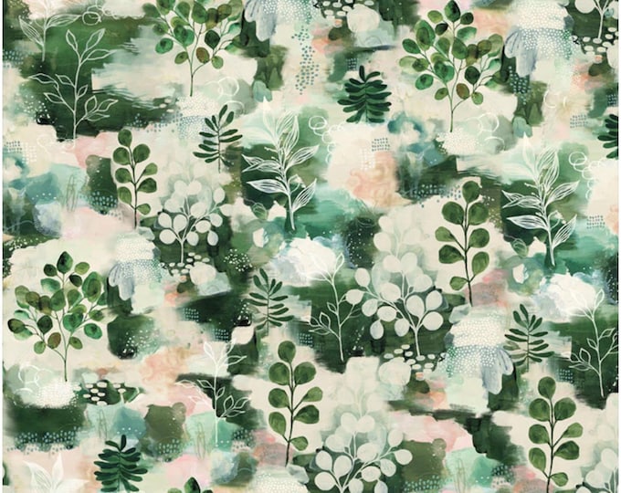 Nature Story - Leafy Allover, 100% Cotton, NSTO 5838 MU