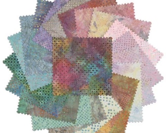 Bali Dots Craze 5" Charm Pack by Benartex Fabrics, 100% Cotton, 42 pcs, BLDC5PK