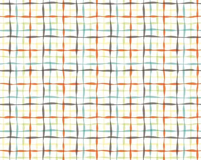 Happy at Home Plaid White by Tara Reed for Riley Blake Designs, 100% Fine Cotton, C13705-White