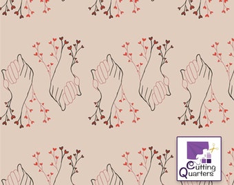 SALE - Open Heart - Better Together by Art Gallery Fabrics, 100% Cotton Fabric, OPH-14354