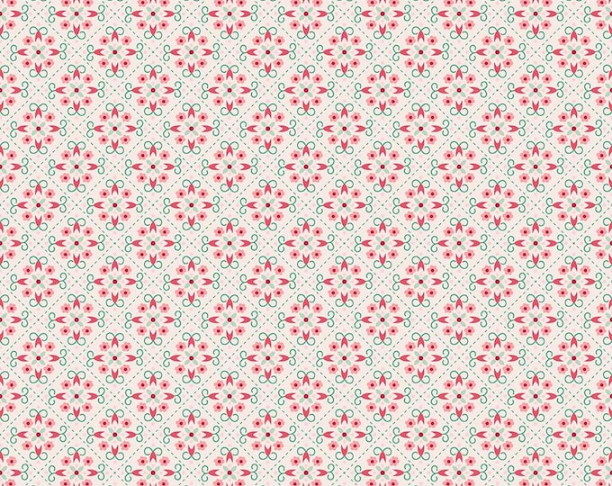 Berry & Sage Wallpaper Latte, 100% Cotton Fabric, C17398-LATTE