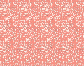 Spring's in Town - Blossoms Coral by Sandy Gervais for Riley Blake Designs, 100% Cotton Fabric, C14215-Coral