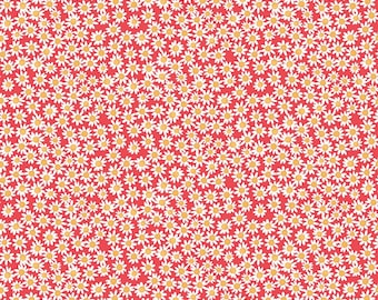 Floral Charms Daisies Raspberry by Kelsey Carlson for Riley Blake Designs, 100% Cotton Fabric,  C15764-RASPBERRY
