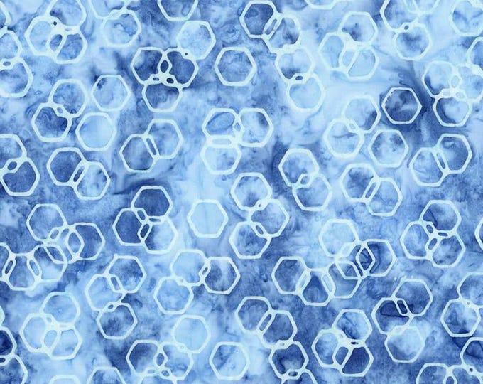 Blueprint Matte - Expressions Batiks Watercolor Daisies by Riley Blake Designs, 100% Cotton Fabric, BT23243-293