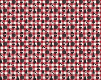 Woodsman Lumberjack Plaid Red, 100% Cotton, C13764-RED