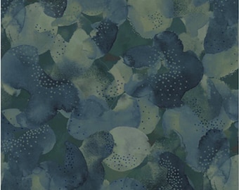Nature Story - Leaf Canopy Blender Dark Blue Green, 100% Cotton, NSTO 5842 DBG
