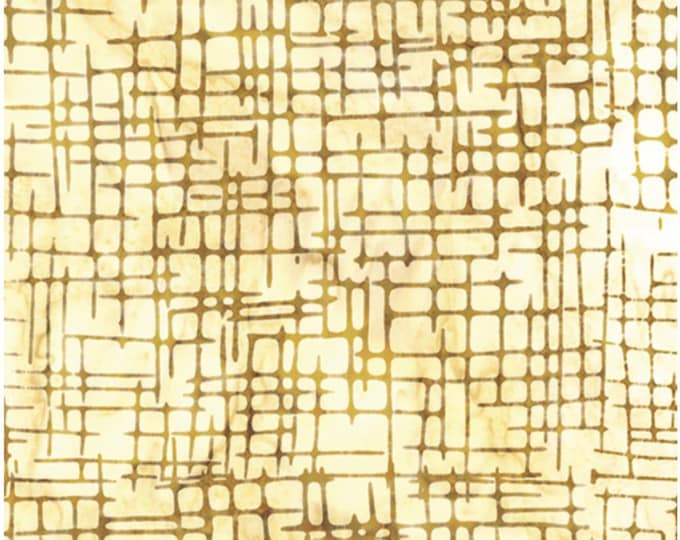 Toast - Bali Urban Weave Collection by Benartex Studio, 100% Cotton Batik Fabric, 9275-70