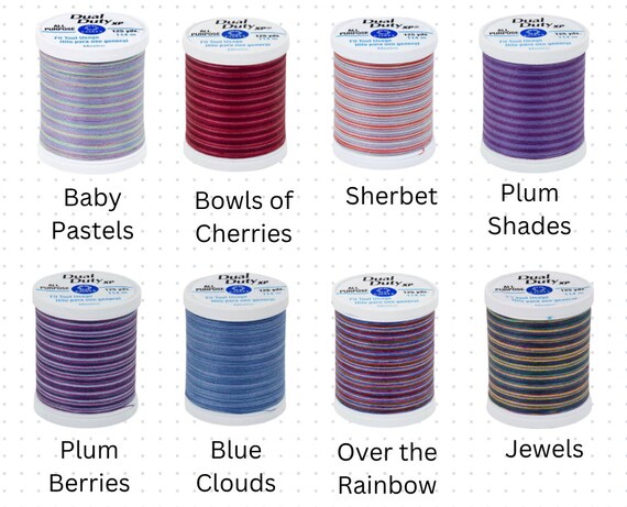 Coats & Clark Dual Duty XP General Purpose Polyester Thread Collection - 125 Yds Each (50 Spools