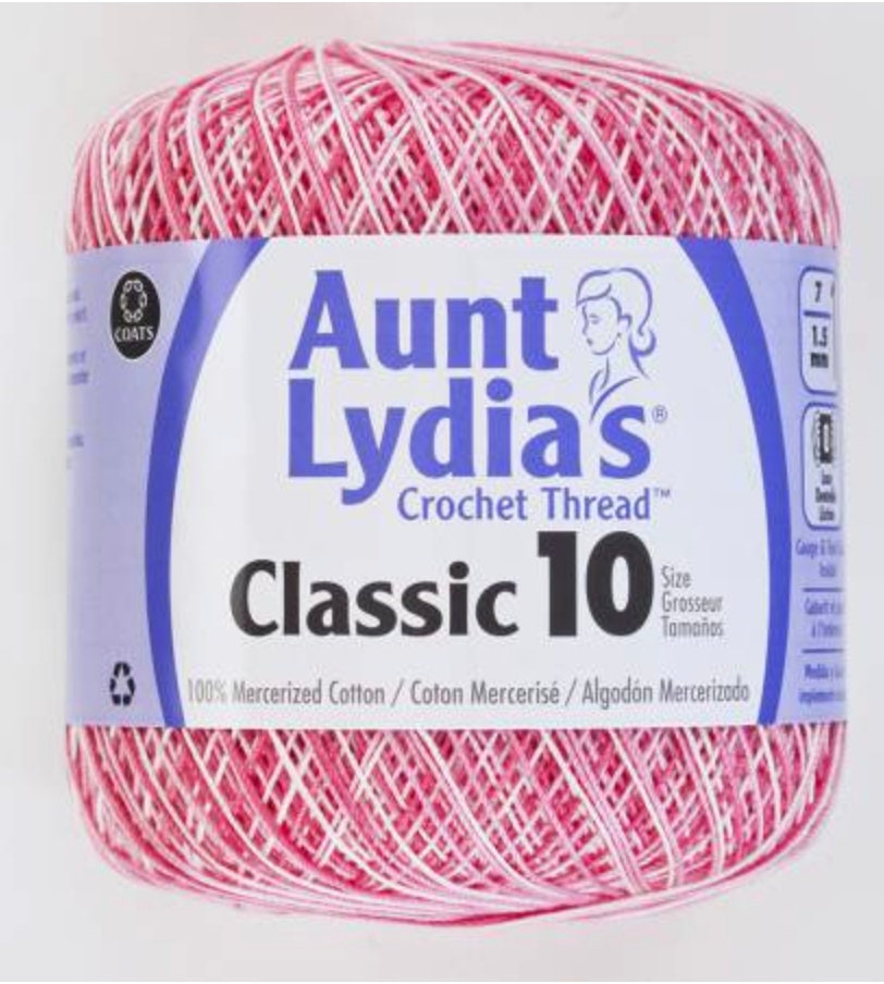 Aunt Lydia's Crochet Thread Size 10 100% Mercerized -   Crochet thread  size 10, Thread crochet, Knitting needles sizes