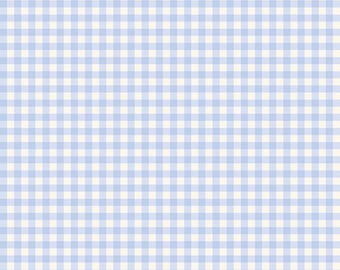 Penelope Gingham Sky, 100 % Cotton, C16644-SKY