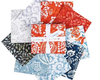 Expressions Batiks Decorator Style Americana 9-Piece Fat Quarter Bundle B, FQ-23445B-9