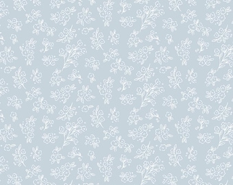 Floral Charms Posies Stone, 100% Cotton, C15763-STONE