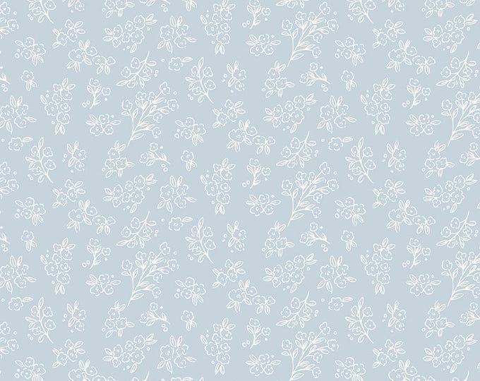 Floral Charms Posies Stone by Kelsey Carlson for Riley Blake Designs, 100% Cotton Fabric,  C15763-STONE