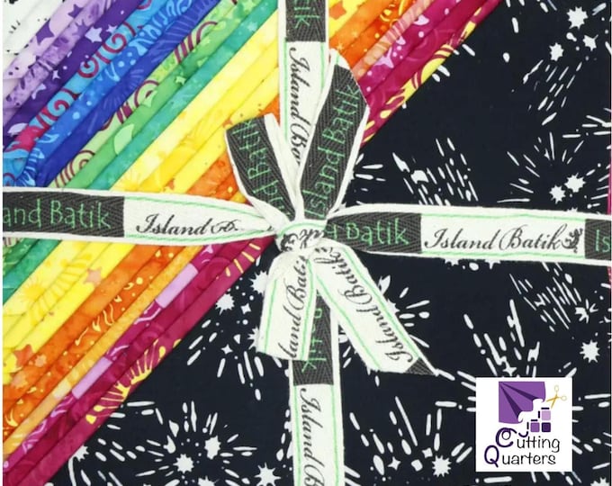 Island Batik - Cosmic 10" Stacker by Jackie Kunkel for Lumin Fabrics, 100% Cotton Batik, 42 Pieces, Cosmic-ST