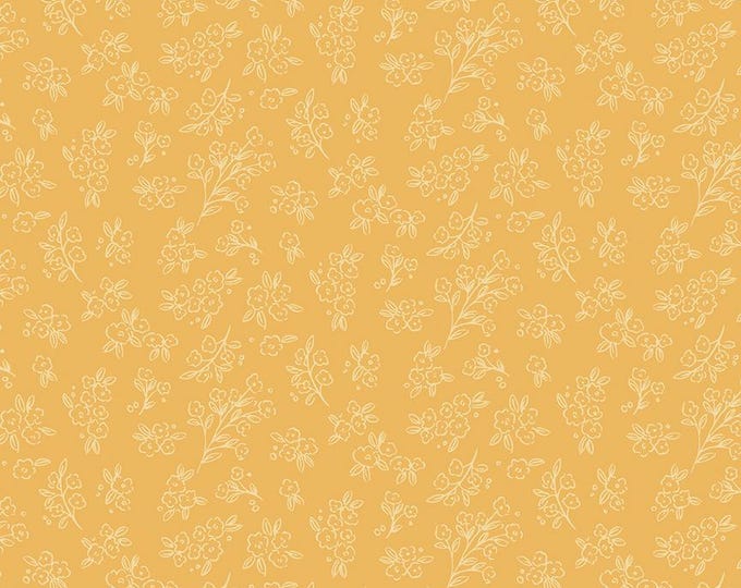 Floral Charms Posies Honey by Kelsey Carlson for Riley Blake Designs, 100% Cotton Fabric,  C15763-HONEY