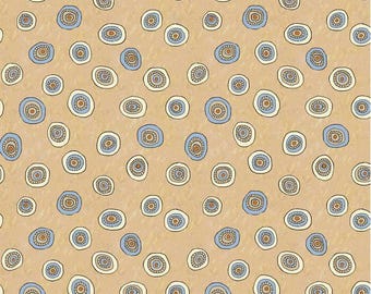 Origins Tossed Ditzy Dot Ecru by Jamie Kalvestran for P&B Textiles, 100% Premium Cotton Fabric, ORIG 5191 NE