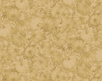Bountiful - Tonal Pumpkins Gold, 100% Cotton, BOUN 5884 AU