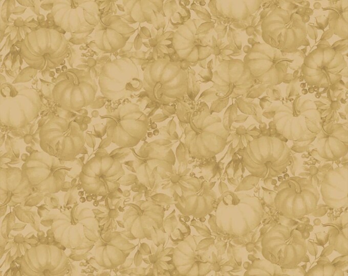 Bountiful - Tonal Pumpkins Gold, 100% Cotton, BOUN 5884 AU