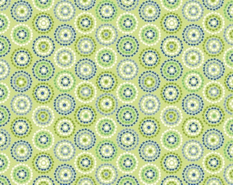 Daisy Up Rings Lime, 100% Cotton, 13345-43