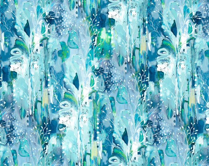 Solace - Tree Springs by Flora Bowley for P&B Textiles,  100% Premium Cotton Fabric, SOLA-4924-B