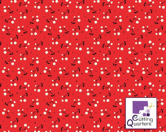 Adel in Winter - Tripleberry Red by Sandy Gervais for Riley Blake Designs, 100% Cotton Fabric, C12268-Red