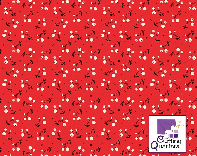 Adel in Winter - Tripleberry Red by Sandy Gervais for Riley Blake Designs, 100% Cotton Fabric, C12268-Red