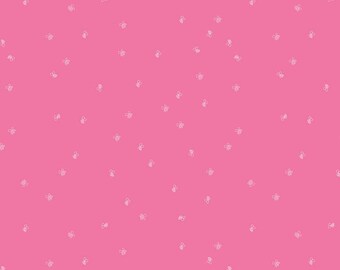 Riley Blake New Dawn Bees - Hot Pink by Citrus & Mint Designs, 100% Cotton Fabric