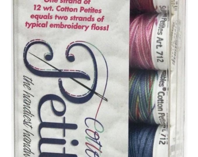 Sulky Petites Palettes, 12 wt Cotton Thread, 50 yds, Blendables Most Popular Colors Collection, # 712-07
