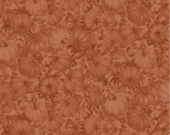 Bountiful - Tonal Pumpkins Orange, 100% Cotton, BOUN 5884 O