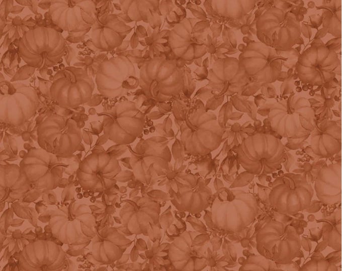 Bountiful - Tonal Pumpkins Orange, 100% Cotton, BOUN 5884 O