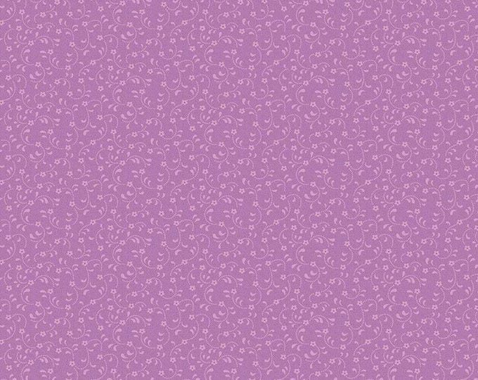 Floret Violet by Geri Robinson of Planted Seed Designs for Riley Blake Designs, 100% Fine Cotton, Tone-on-Tone Basics, C675-Violet