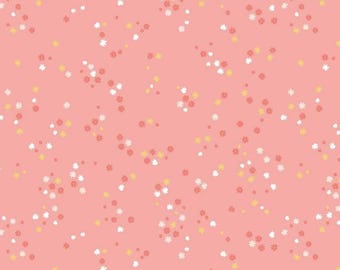 Between The Pages Flowers Coral by Fran Gulick for Riley Blake Designs, 100% Cotton Fabric, C15376-CORAL