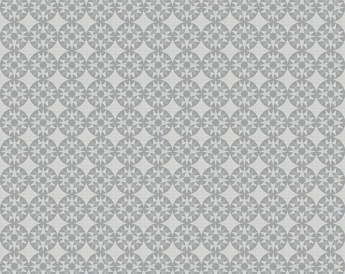 Winter Barn Quilts - Compass Silver by Tara Reed for Riley Blake Designs, 100% Cotton Fabric, C12082