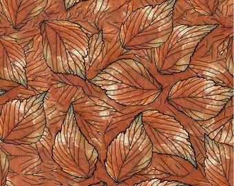 Origins Allover Leaves by Jamie Kalvestran for P&B Textiles, 100% Premium Cotton Fabric, ORIG 5187 I