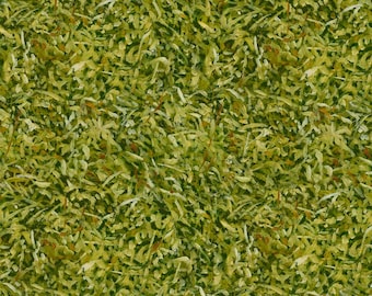 On Safari Grass Texture Green, 100% Cotton, OSAF 5477 G