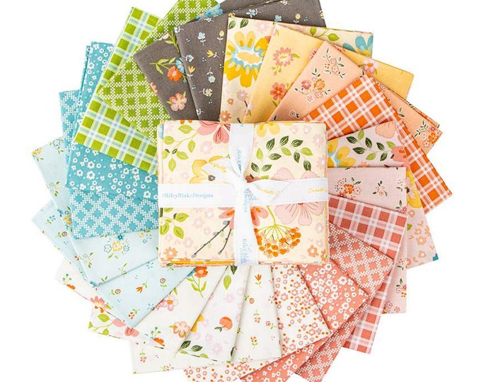 Spring's in Town Fat Quarter Bundle 21-Pieces by Sandy Gervais for Riley Blake Designs, 100% Cotton Fabric, FQ-14210-21