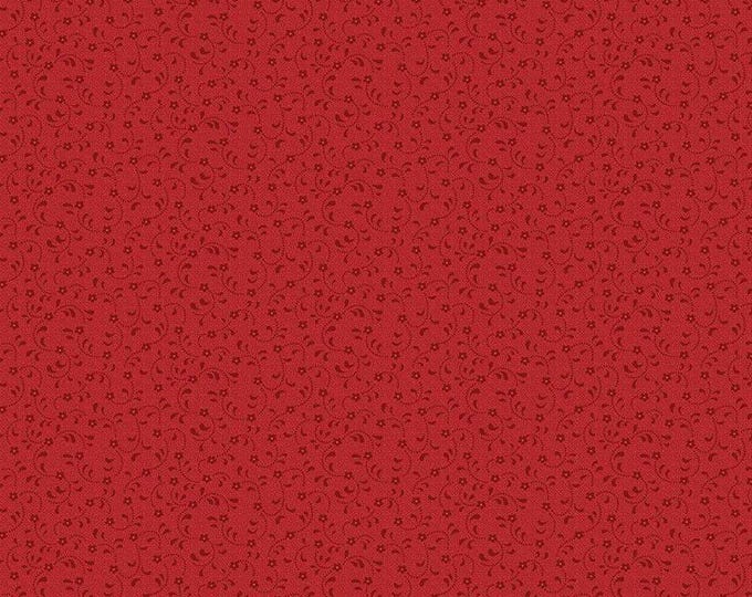 Floret Red by Geri Robinson of Planted Seed Designs for Riley Blake Designs, 100% Fine Cotton, Tone-on-Tone Basics, C675-Red