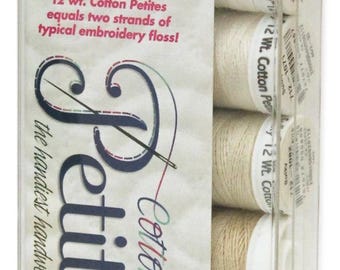 Sulky Petites Palettes, 12 wt Cotton Thread, 50 yds, Neutrals  Sampler Collection, # 712-06