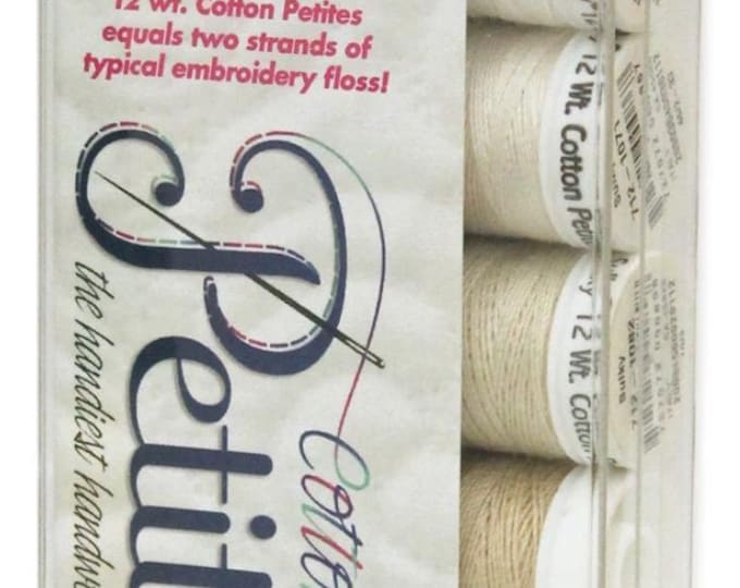 Sulky Petites Palettes, 12 wt Cotton Thread, 50 yds, Neutrals  Sampler Collection, # 712-06