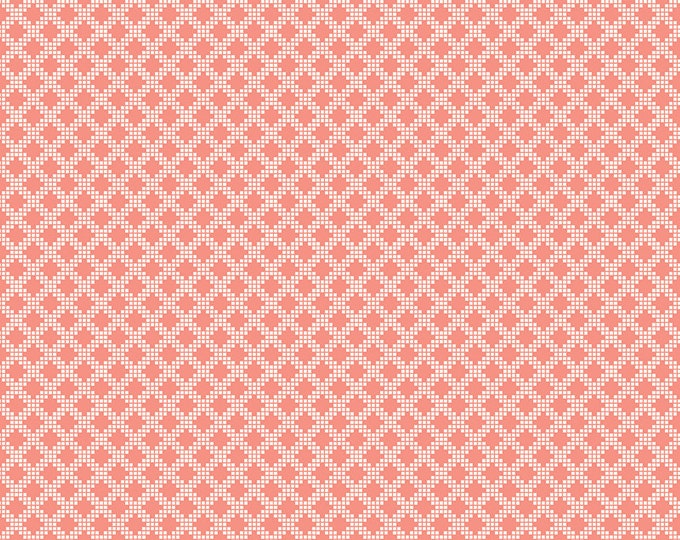 Spring's in Town - Diamonds Coral by Sandy Gervais for Riley Blake Designs, 100% Cotton Fabric, C14216-Coral