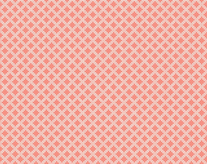 Spring's in Town - Diamonds Coral by Sandy Gervais for Riley Blake Designs, 100% Cotton Fabric, C14216-Coral