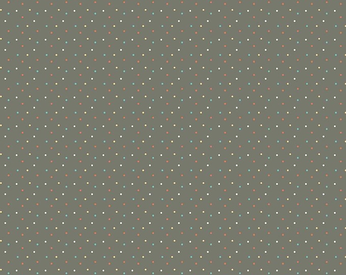 Happy at Home Dots Gray by Tara Reed for Riley Blake Designs, 100% Fine Cotton, C13706-Gray
