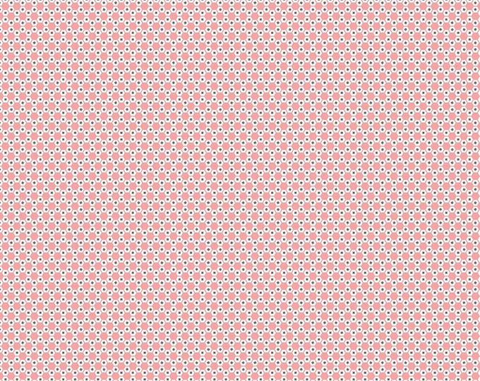 Stitch Hexie Coral by J. Lori Holt for Riley Blake Designs, 100% Cotton Fabric, C10933-CORAL