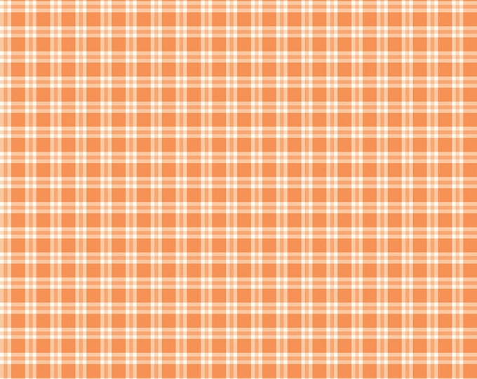 Spring's in Town - Plaid Orange by Sandy Gervais for Riley Blake Designs, 100% Cotton Fabric, C14212-Orange